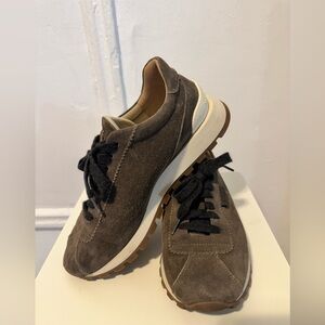Brunello Cucinelli Women’s Brown Suede Sneakers